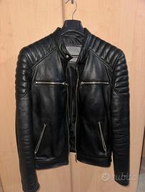 Giacca/Giubbotto di pelle nera M Zara