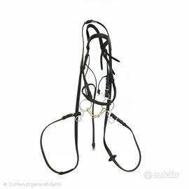 testiera in cuoio nero Derby 