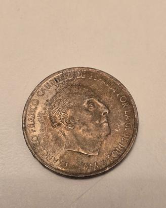 Moneta 100 Pesetas 1966 Argento - Francisco Franco