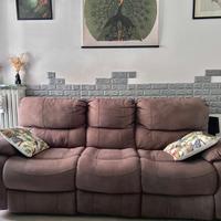 Divano 3 posti con recliner