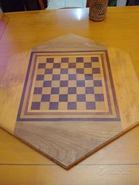 Rara Scacchiera Esagonale Artigianale