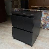 Comodino KULLEN marrone-nero 35x49