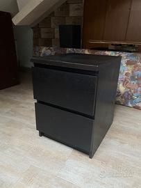 Comodino KULLEN marrone-nero 35x49