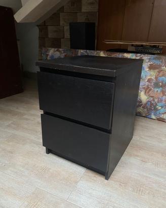 Comodino KULLEN marrone-nero 35x49