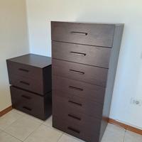 Settimino e coppia comodini wengé