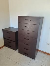 Settimino e coppia comodini wengé