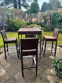 Tavolo e Sgabelli per Esterno