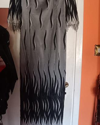 Abito in raso fattura sartoriale