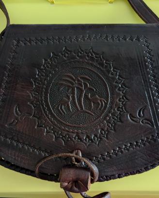 Borsello tracolla vera pelle - origine Spagna