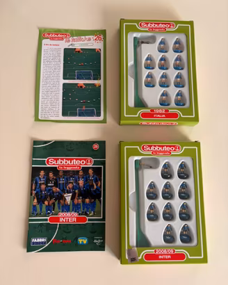 Subbuteo La Leggenda Italia 1982 e Inter2008/09