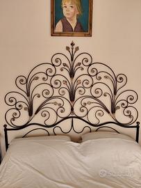 Testiera letto in ferro battuto