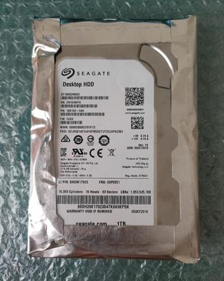 Hard disk Segate 1 TB Sata 3.5 scontato