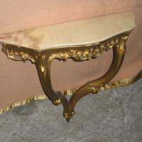 CONSOLLE CON RIPIANO DI MARMO - NO SPEDIZIONE