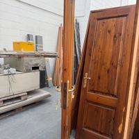 porte in legno massiccio x cascina o baita