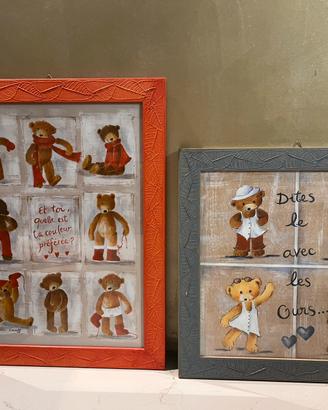 Coppia quadri cameretta