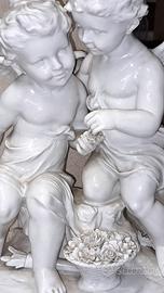 Putti ceramiche "N" Capodimonte 
