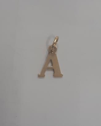  ciondolo oro giallo 18kt lettera A