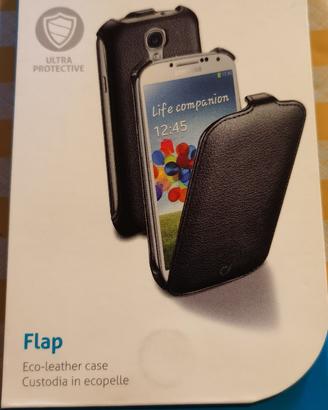 Cover in semipelle per Samsung S4