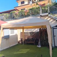 GAZEBO 3X3 CON TETTO apertura compasso alluminio