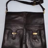 Borsello da uomo in pelle marrone 