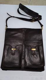 Borsello da uomo in pelle marrone 