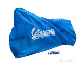 Telo copri moto copriveicolo BLU Vespa epoca Regi