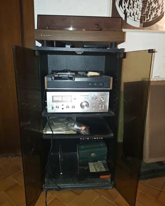 impianto HI FI stereo vintage Kenwood anni 70 comp