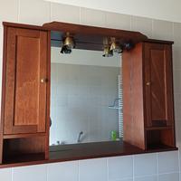 Mobile con specchio da Bagno in Legno