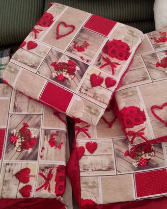 4 copri sedia morbidi e colorati 