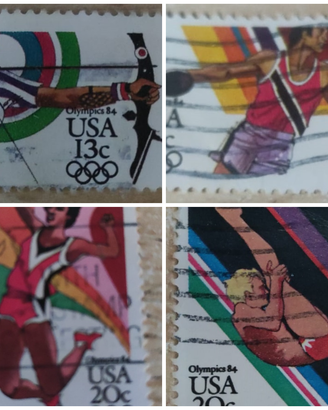 Lotto 4 Francobolli USA 1983/1984