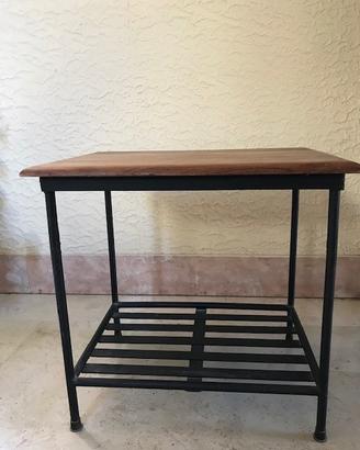 Coppia Tavolini Stile Industrial