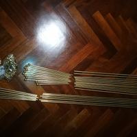 Bacchetta ASTINA ESTENSIBILE per Tende Oro con POM