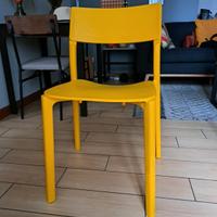 2 sedie ikea Janinge giallo
 senape