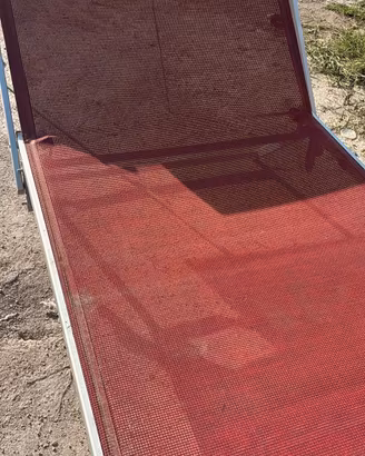 lettino mare alluminio una piazza e mezzo