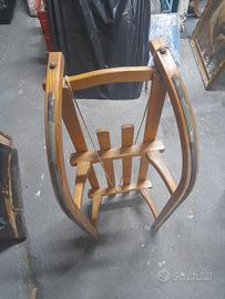 Slitta in Legno Vintage - Slittino da Neve 1960