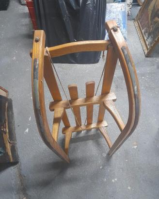 Slitta in Legno Vintage - Slittino da Neve 1960