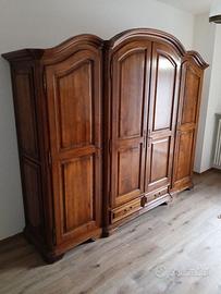 Armadio in legno 4 ante