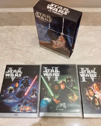 DVD Trilogia Star Wars in cofanetto 