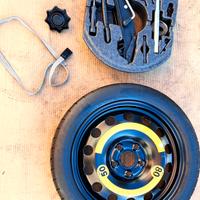 ruotino 125/70 r16 vw audi kit attrezzi 