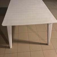 Tavolo da giardino/terrazzo bianco