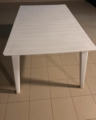 Tavolo da giardino/terrazzo bianco