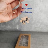 Portachiavi personalizzato per San Valentino 