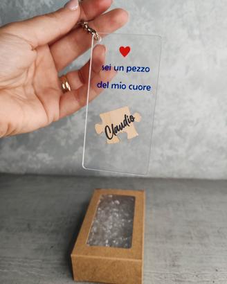 Portachiavi personalizzato per San Valentino 