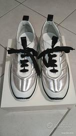 Sneakers donna colore bianche argento Numero 40