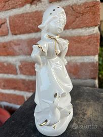 Lotto statuine ceramica soprammobile bomboniere