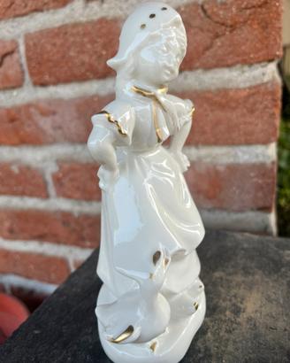 Lotto statuine ceramica soprammobile bomboniere