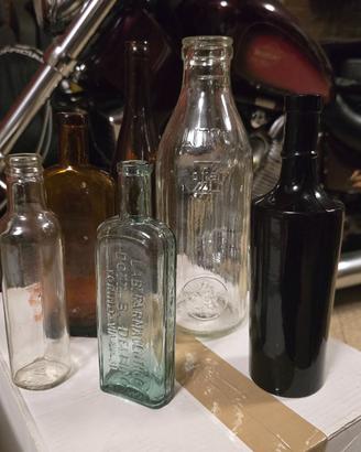 Bottiglie antiche in vetro Pedavena Birra