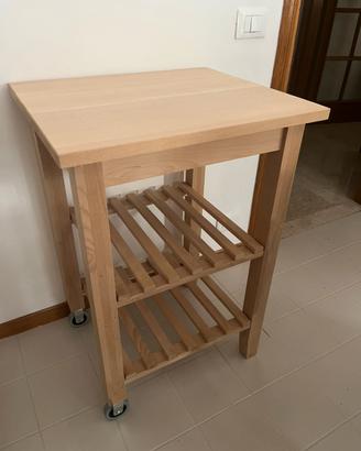 Carrello, faggio 58x50 cm
