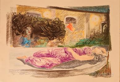  Ennio Calabria serigrafia 70x100 firmata 