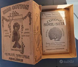 scatola cartone vintage primi '900 IRIS COTTON